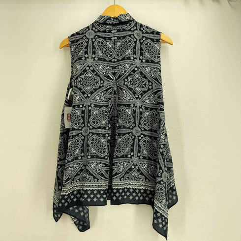 ダーマコレクション DAMA collection コットンシルク ノースリーブ ペイズリー シャツブラウス レディース 9AR