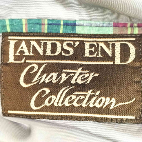 ランズエンド LANDS END Charter Collection 背抜き テーラードジャケット メンズ