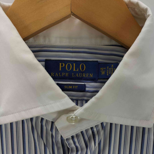 ポロラルフローレン POLO RALPH LAUREN SLIM FIT 裾ポニー ストライプ ポプリンシャツ メンズ