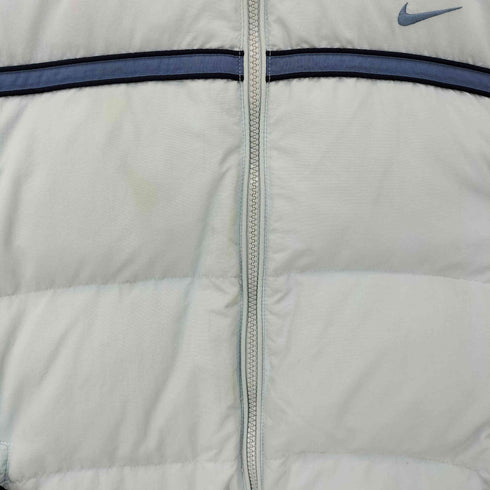 ナイキ NIKE 00S 韓国製 ロゴ刺繍 中綿 パフジャケット 裾ドローコード メンズ import:XL