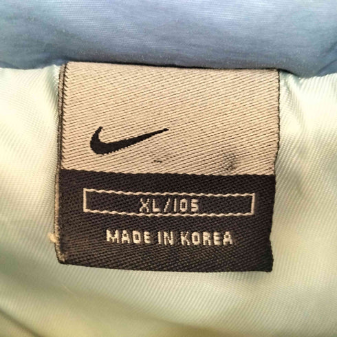 ナイキ NIKE 00S 韓国製 ロゴ刺繍 中綿 パフジャケット 裾ドローコード メンズ import:XL