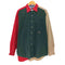 トミーヒルフィガー TOMMY HILFIGER 異素材切替 クレイジーパターン ボタンダウンシャツ メンズ import:L