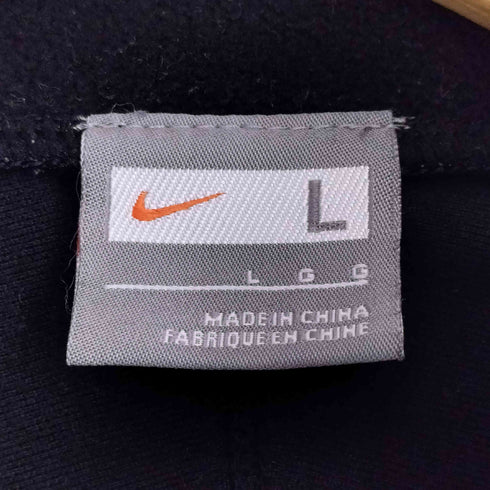 ナイキ NIKE 00S ロゴ刺繍 ジップアップ フリース ジャケット メンズ import:L