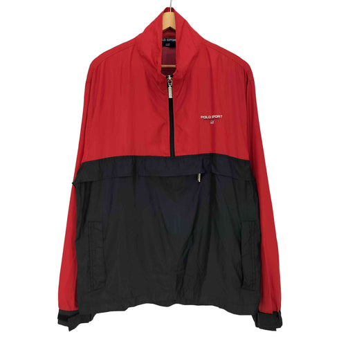 ポロスポーツラルフローレン POLO SPORT RALPH LAUREN ハーフジップ ナイロンジャケット メンズ import:L