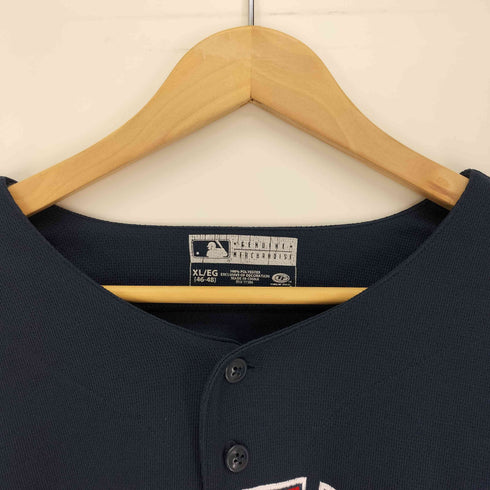 ジェニュインマーチャンダイズ GENUINE MERCHANDISE TRUE FAN チームロゴ刺繍 ベースボールチーム ゲーム シャツ メンズ import:XL
