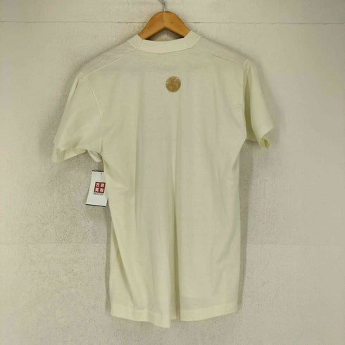 袖裾シングル Florida フロントプリントクルーネックTシャツ メンズ