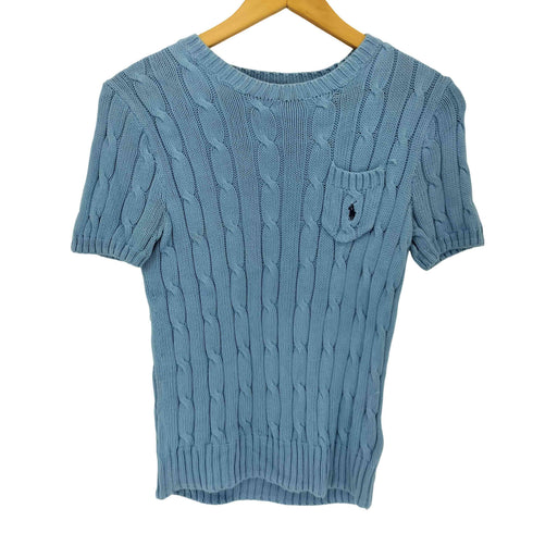 ポロラルフローレン POLO RALPH LAUREN PIMA COTTON ポニー刺繍半袖ニット レディース JPN:S