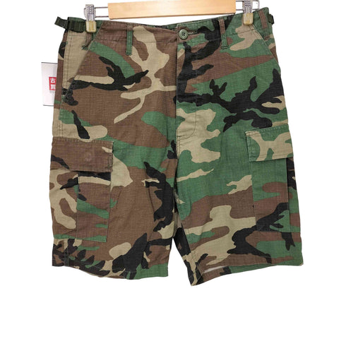 ロスコ ROTHCO RIP STOP WOODLAND PATTERN B.D.U SHORT リップストップ ウッドランド カーゴ ショーツ メンズ SMALL REGULAR
