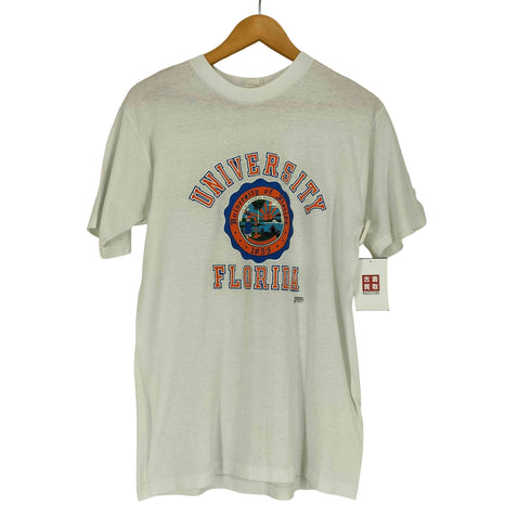 ©1989 袖裾シングル UNIVERSITY FLORIDA クルーネックTシャツ メンズ