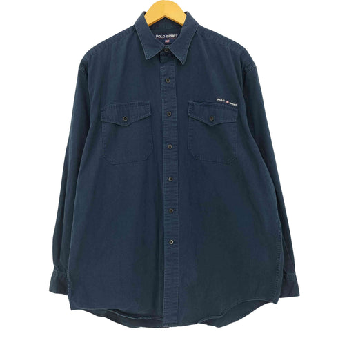 ポロスポーツラルフローレン POLO SPORT RALPH LAUREN コットン オーバーサイズシャツ メンズ import:L