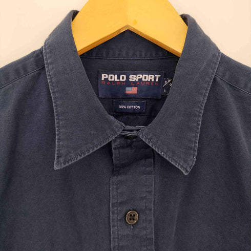 ポロスポーツラルフローレン POLO SPORT RALPH LAUREN コットン オーバーサイズシャツ メンズ import:L