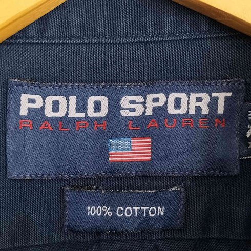 ポロスポーツラルフローレン POLO SPORT RALPH LAUREN コットン オーバーサイズシャツ メンズ import:L