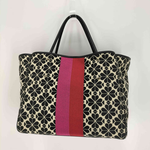 ケイトスペードニューヨーク kate spade NEW YORK スペードフラワー ジャガードストライプ エブリシングラージトート レディース