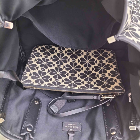 ケイトスペードニューヨーク kate spade NEW YORK スペードフラワー ジャガードストライプ エブリシングラージトート レディース