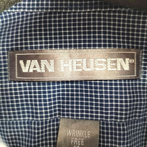 ヴァンヒューゼン VAN HEUSEN チェック L/S BDシャツ メンズ