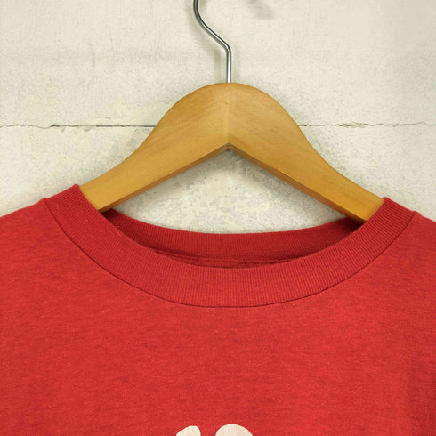 袖裾シングル DINGHY DERBY フロントプリントクルーネックTシャツ メンズ