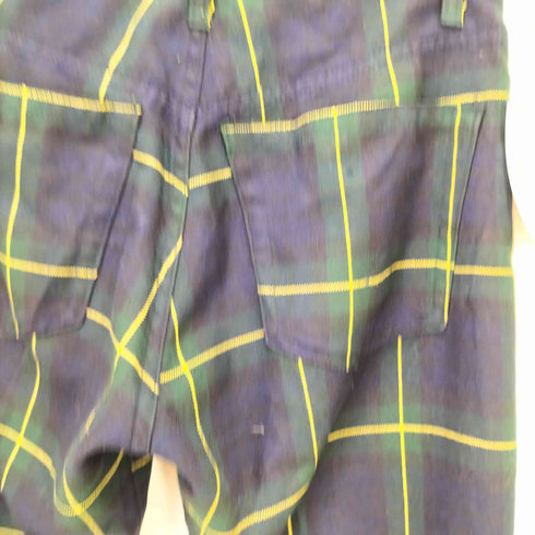 ヒステリックグラマー HYSTERIC GLAMOUR 00S レーヨン ポリ チェック テーパード スラックス パンツ Y2K メンズ JPN:L
