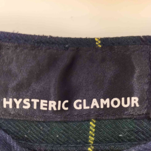 ヒステリックグラマー HYSTERIC GLAMOUR 00S レーヨン ポリ チェック テーパード スラックス パンツ Y2K メンズ JPN:L