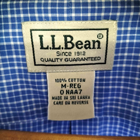 エルエルビーン L.L.Bean チェック L/S BDシャツ メンズ import:M