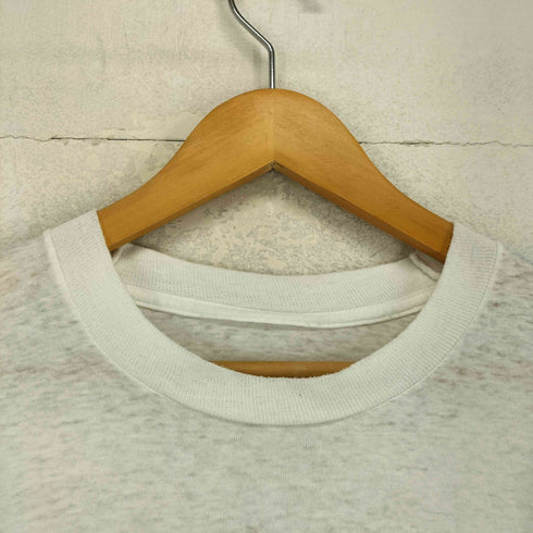 袖裾シングル Q-105 両面プリントクルーネックTシャツ メンズ