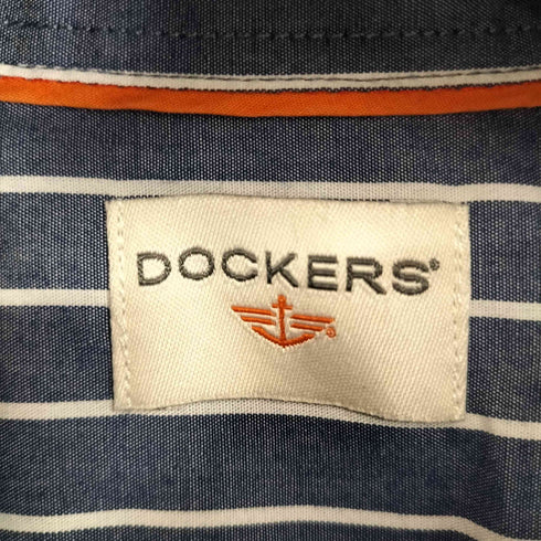 ドッカーズ DOCKERS ストライプ L/S BDシャツ メンズ import:M