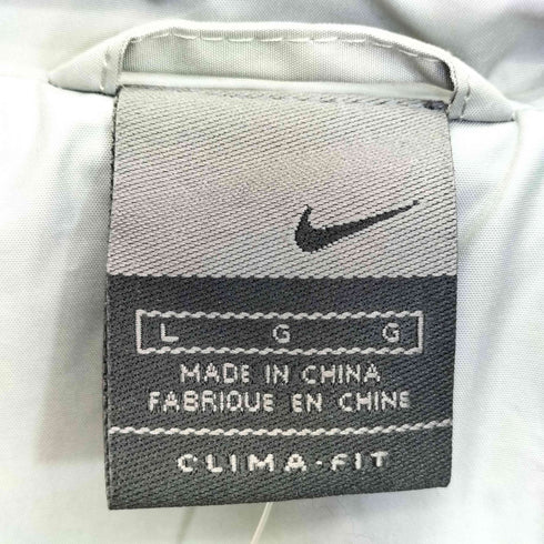 ナイキ NIKE 00S CLIMA FIT スウッシュロゴ刺繍 ジップアップジャケット Y2K デッドストック メンズ import:L