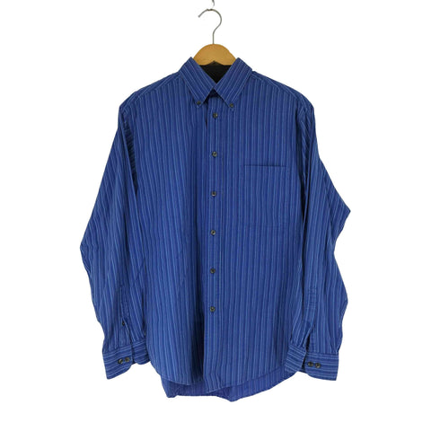 ラウンドツリーアンドヨーク roundtree&yorke ストライプ L/S BDシャツ メンズ import:M