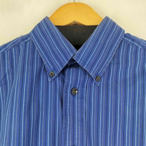 ラウンドツリーアンドヨーク roundtree&yorke ストライプ L/S BDシャツ メンズ import:M