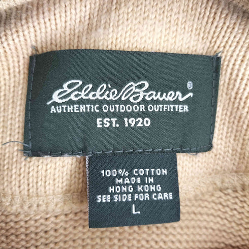 エディーバウアー Eddie Bauer コットン クルーネックニット メンズ import:L