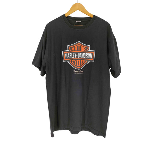 企業ロゴプリントクルーネックTシャツ メンズ