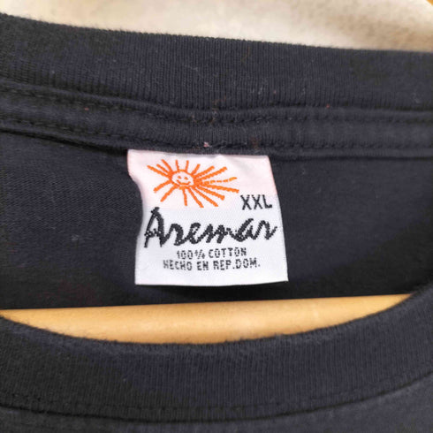 企業ロゴプリントクルーネックTシャツ メンズ