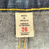 ダブルアールエルラルフローレン RRL RALPH LAUREN BOY FIT STRAIGHT DENIM PANTS カットオフ レディース 26