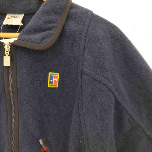 ナイキ NIKE 90S 白タグ ロゴ刺繍 ハーフジップ フリースジャケット デッドストック メンズ import:L