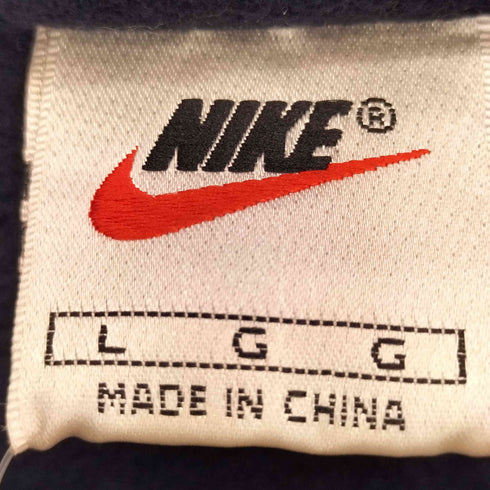 ナイキ NIKE 90S 白タグ ロゴ刺繍 ハーフジップ フリースジャケット デッドストック メンズ import:L