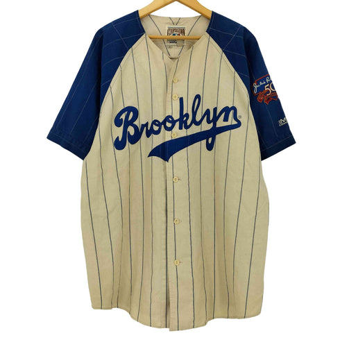 クーパーズタウン COOPERSTOWN by MIRAGE Brooklyn ブルックリン ROBINSON 42 ベースボールシャツ メンズ import:XL