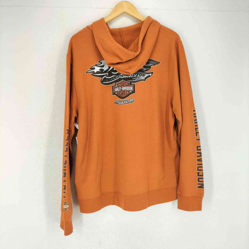 ハーレーダビッドソン HARLEY-DAVIDSON フロントプリントプルオーバーパーカー メンズ JPN:L