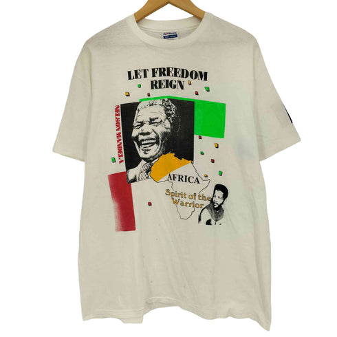 ヘインズ Hanes USA製 LET FREEDOM REIGN Tシャツ メンズ import:XL