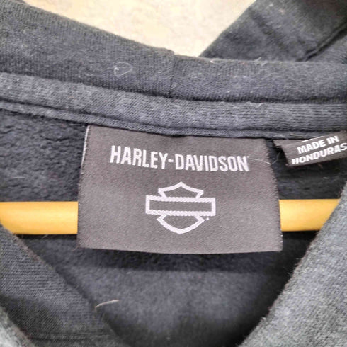 ハーレーダビッドソン HARLEY-DAVIDSON ビッグシルエットフロントプリントプルオーバーパーカー メンズ 5XL