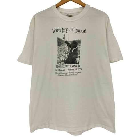 ヘインズ Hanes WHAT IS YOUR DREAM ? フォトプリントTシャツ メンズ import:XL