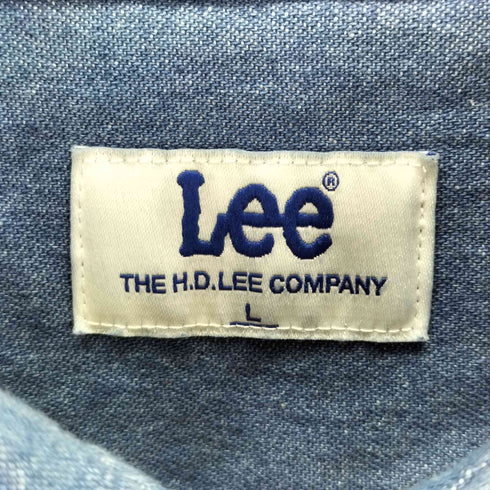 リー Lee ロゴ刺繍デニムシャツ メンズ import:L