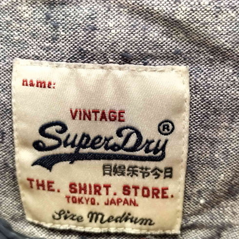 スーパードライ Superdry 極度乾燥(しなさい) ドットシャツ メンズ