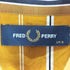 フレッドペリー FRED PERRY 月桂樹刺しゅう ストライプシャツワンピース レディース uk8