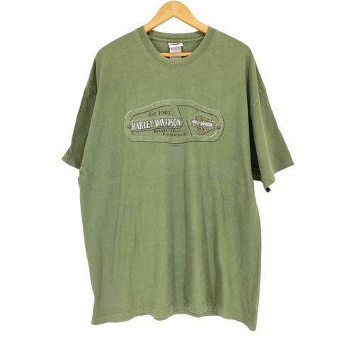 ハーレーダビッドソン HARLEY-DAVIDSON 両面プリントクルーネックTシャツ メンズ 2XL