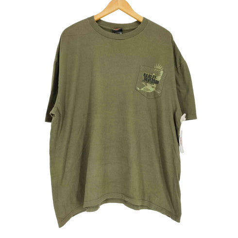 ハーレーダビッドソン HARLEY-DAVIDSON 両面プリントクルーネックポケットTシャツ メンズ 3XL