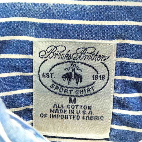 ブルックスブラザーズ BROOKS BROTHERS USA製 ストライプ柄 ボタンダウンシャツ レディース JPN:M