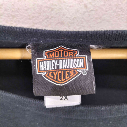 ハーレーダビッドソン HARLEY-DAVIDSON 両面プリントクルーネックTシャツ メンズ 2X