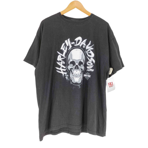 ハーレーダビッドソン HARLEY-DAVIDSON スカル 両面プリントクルーネックTシャツ メンズ JPN:XL