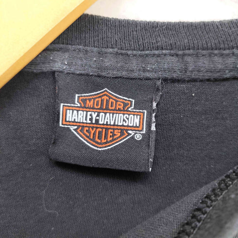 ハーレーダビッドソン HARLEY-DAVIDSON スカル 両面プリントクルーネックTシャツ メンズ JPN:XL