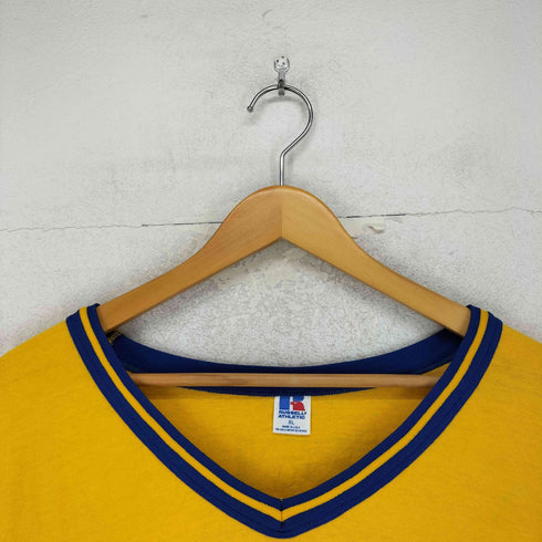 ラッセルアスレチック RUSSELL ATHLETIC 70S~ MADE IN USA フロッキープリント バスケットボールTシャツ メンズ XL