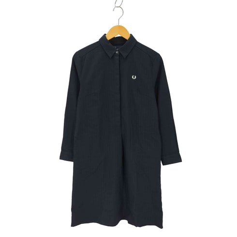 フレッドペリー FRED PERRY 月桂樹刺しゅう ストライプシャツワンピース レディース 8